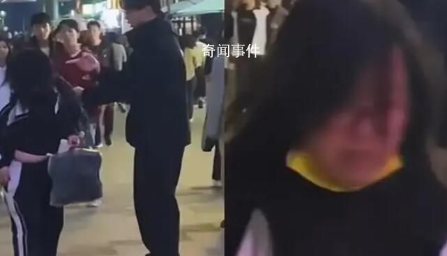 大媽扮學(xué)生行乞 一報(bào)警她就逃