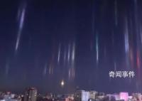 呼倫貝爾現“寒夜燈柱”現象